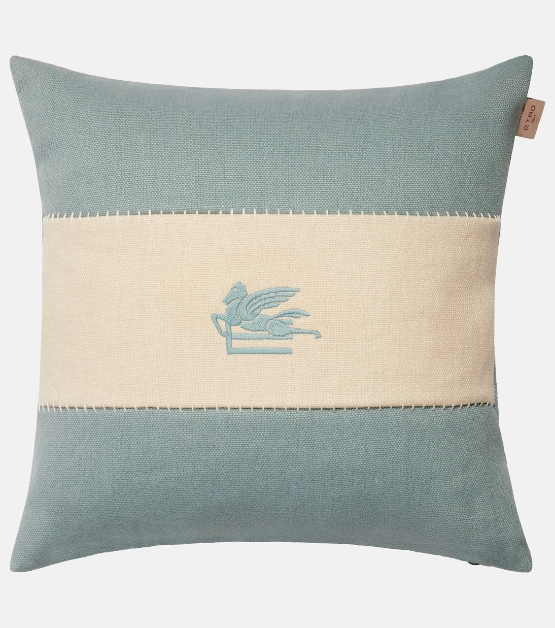 Etro - Pegaso embroidered linen cushion