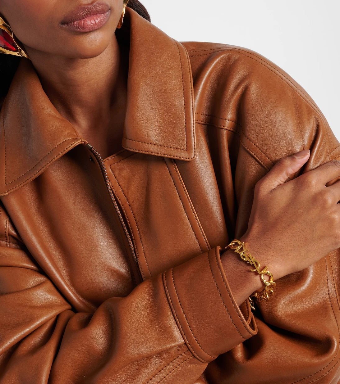 Saint Laurent - Cassandre chain bracelet