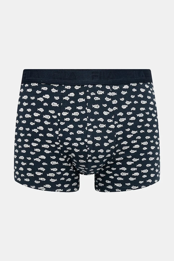 Fila pamuklu elastanlı dar kesim erkek boxer 3’lü