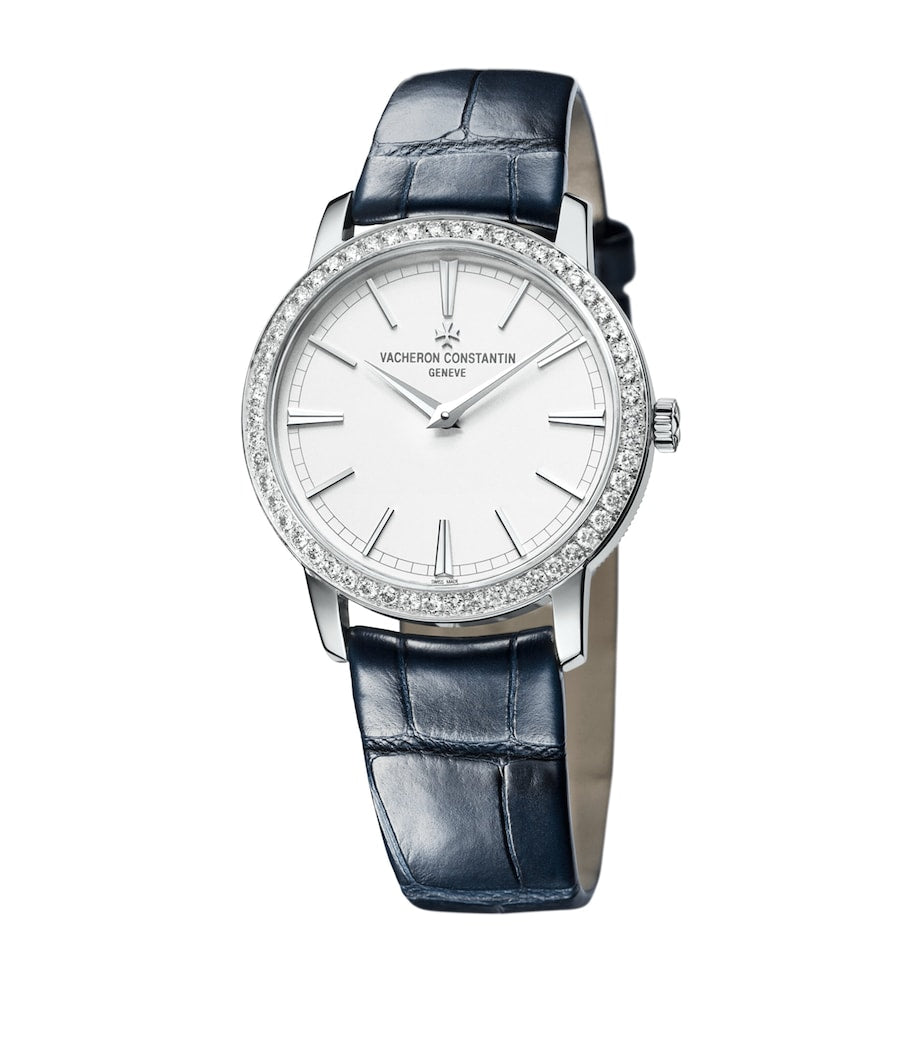 Vacheron Constantin White Gold and Diamond Traditionnelle Watch 33mm