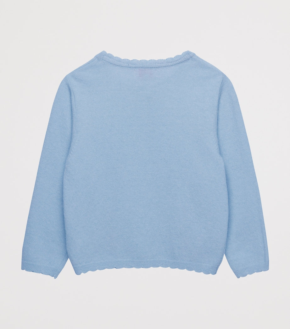 Wool-Blend Duck and Bunny Intarsia Cardigan (2-5 Years)