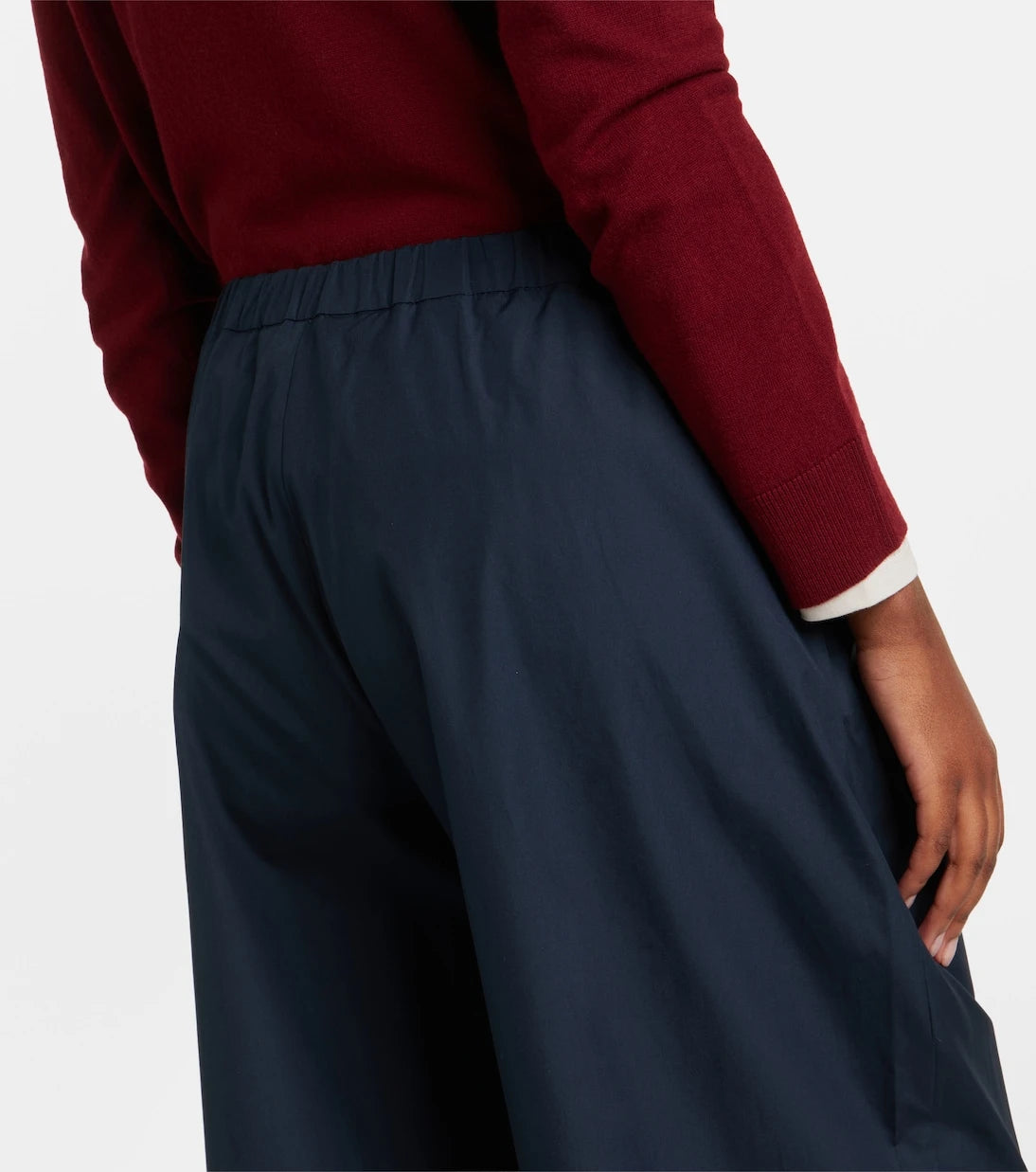 'S Max Mara - Cotton cropped wide-leg pants