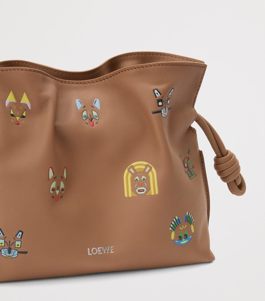 LOEWE x Louis Wain Mini Leather Flamenco Purse