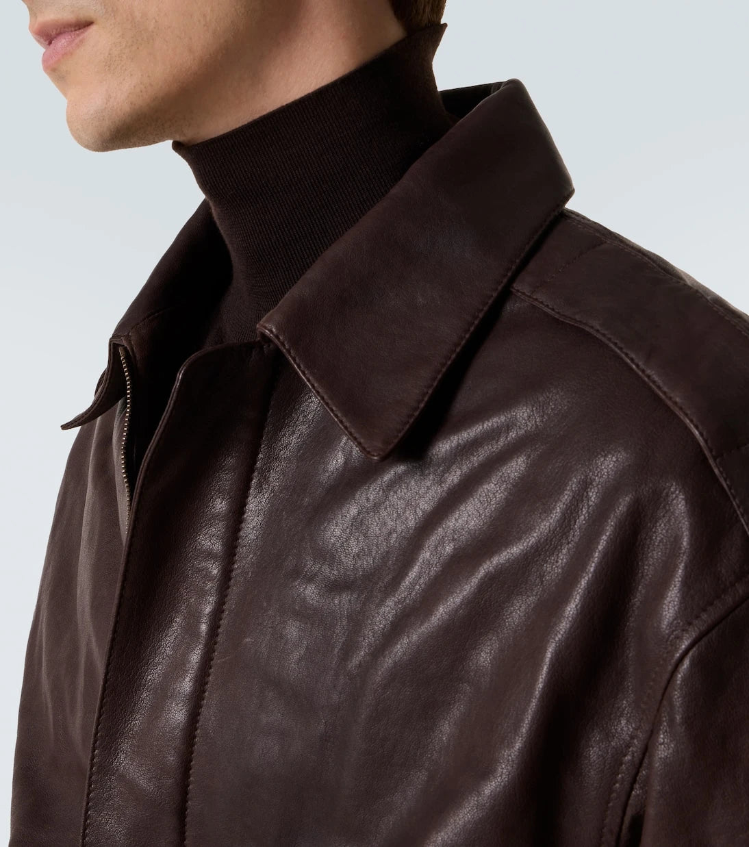 Calvin Klein Collection - Johnson leather blouson