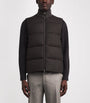 Agnona Brown Wool-Blend Padded Gilet