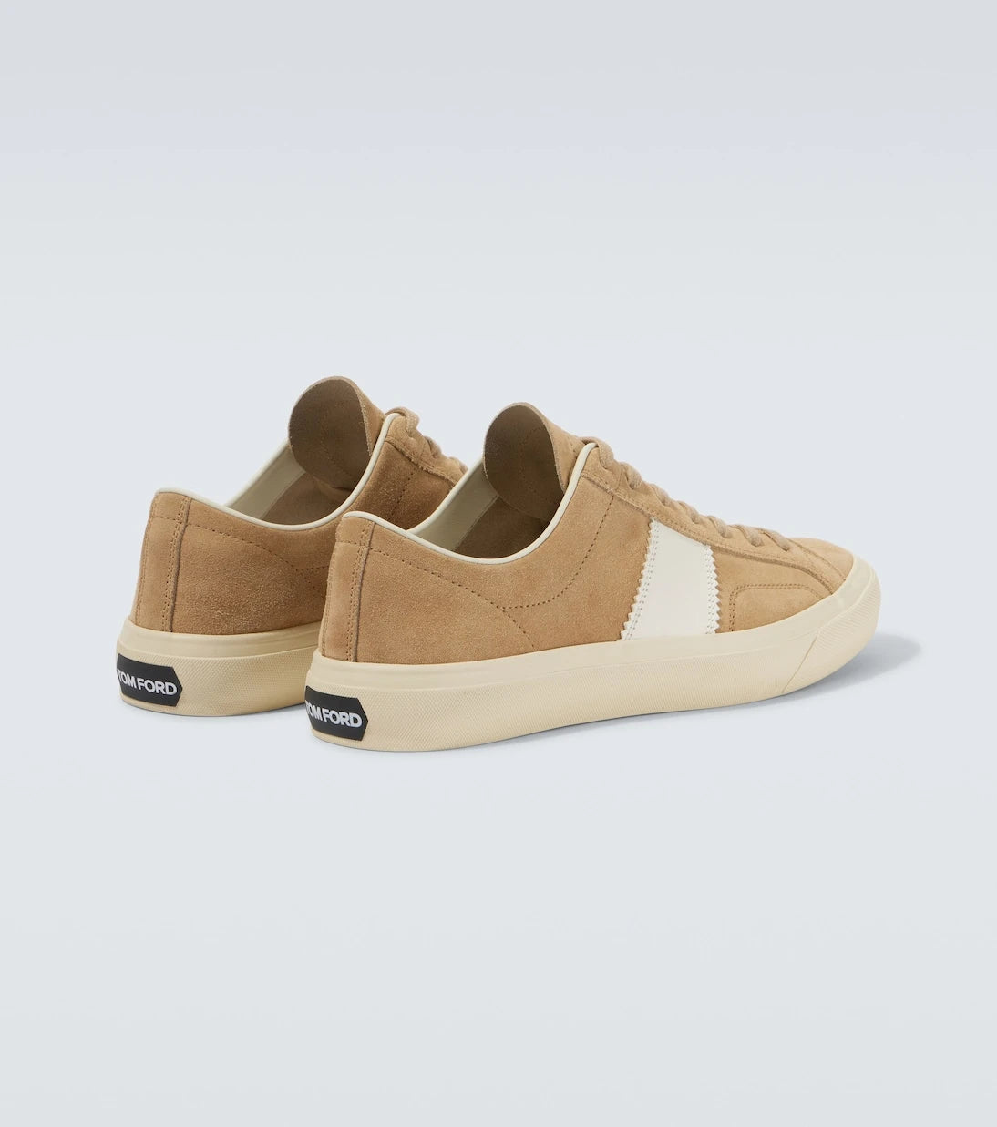 Tom Ford - Cambridge leather-trimmed suede sneakers