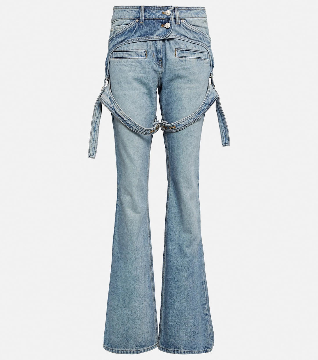 Courrèges - Mid-rise bootcut jeans