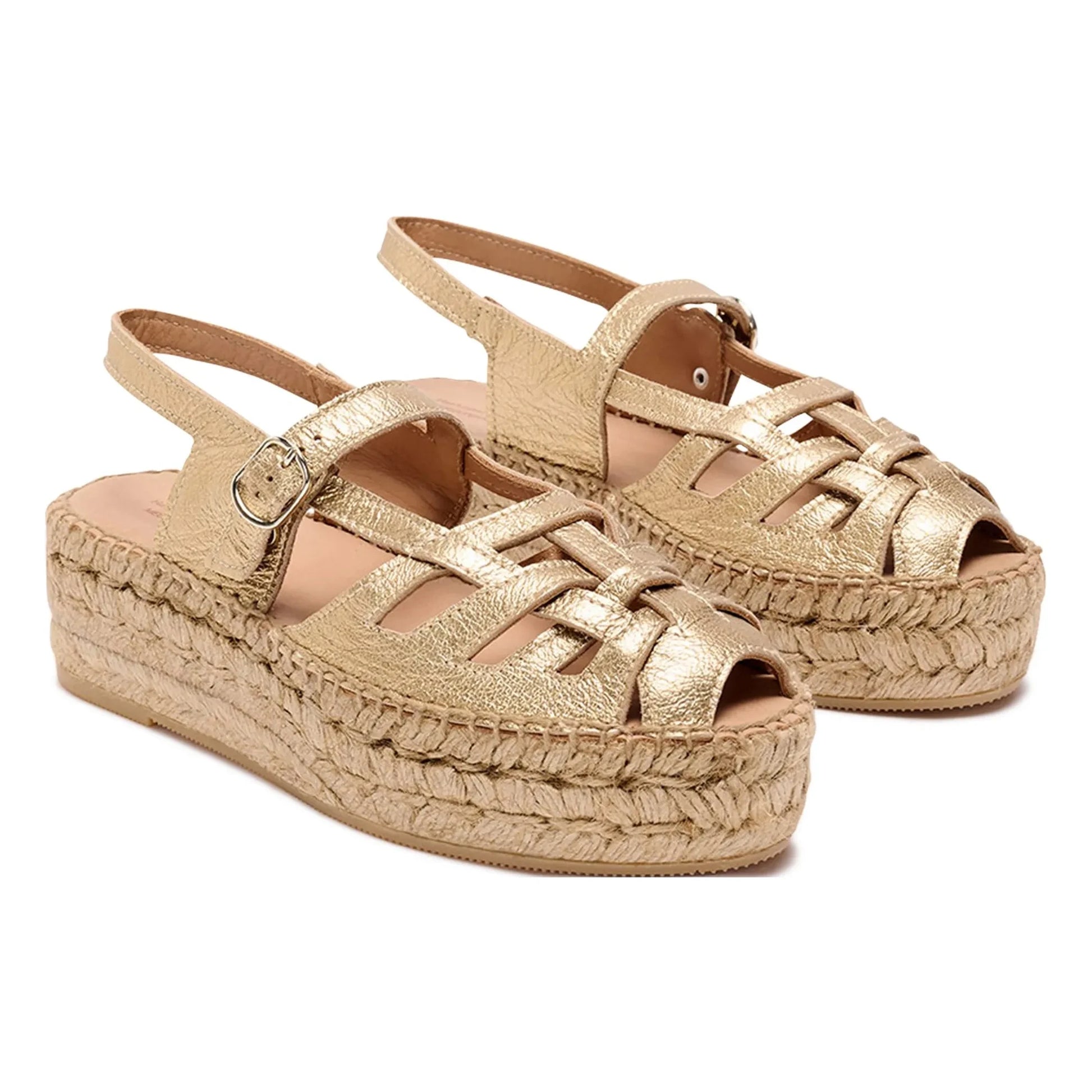 Naguisa - Thalis Espadrilles Metallic | Gold
