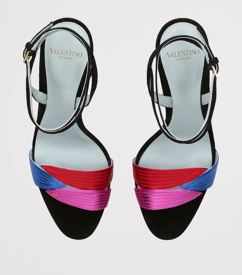 Valentino Garavani Multi Folie Foliage Heeled Sandals 85