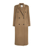 Beige Wool Double-Breasted Deja Coat