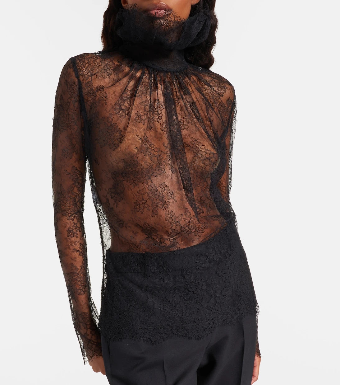 McQueen - Floral lace top