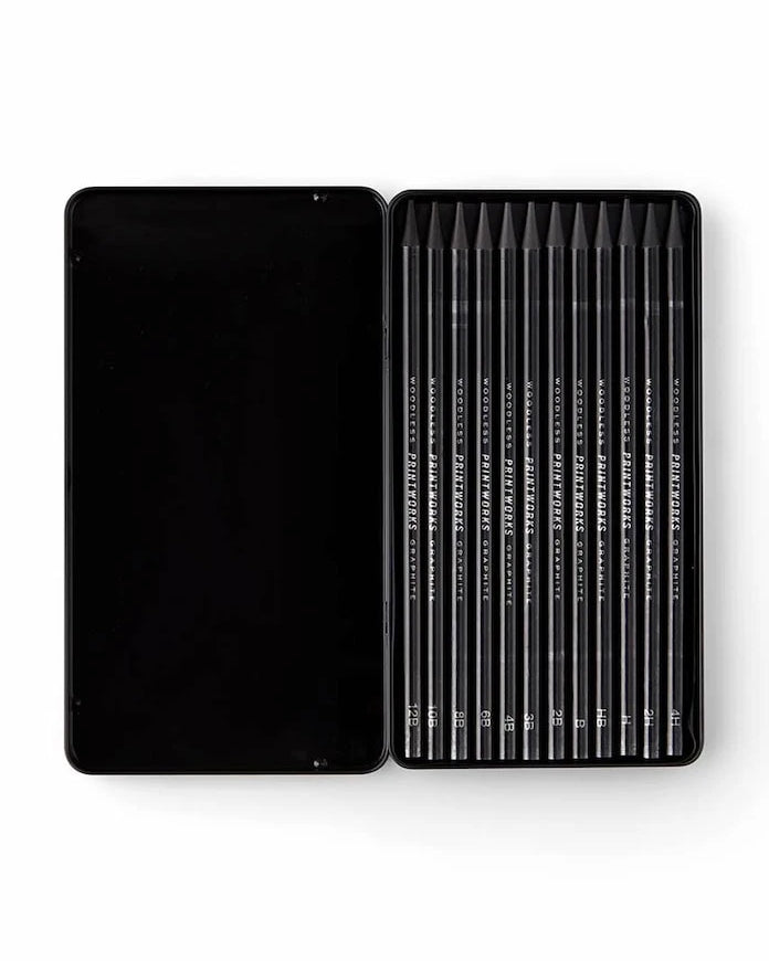 Kılıflı Kurşun Kalem Seti Printworks Graphite 12 Parça