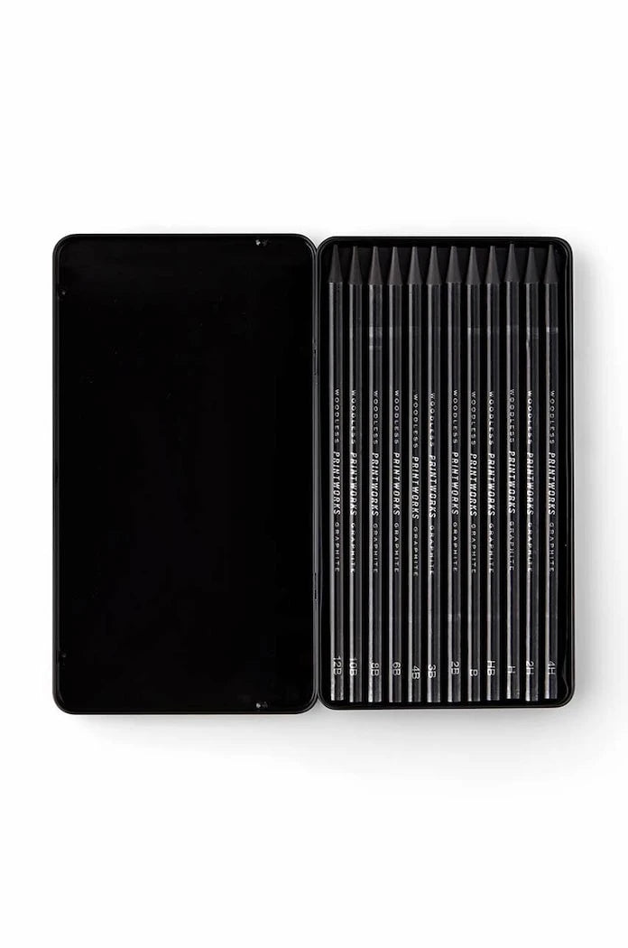 Kılıflı Kurşun Kalem Seti Printworks Graphite 12 Parça