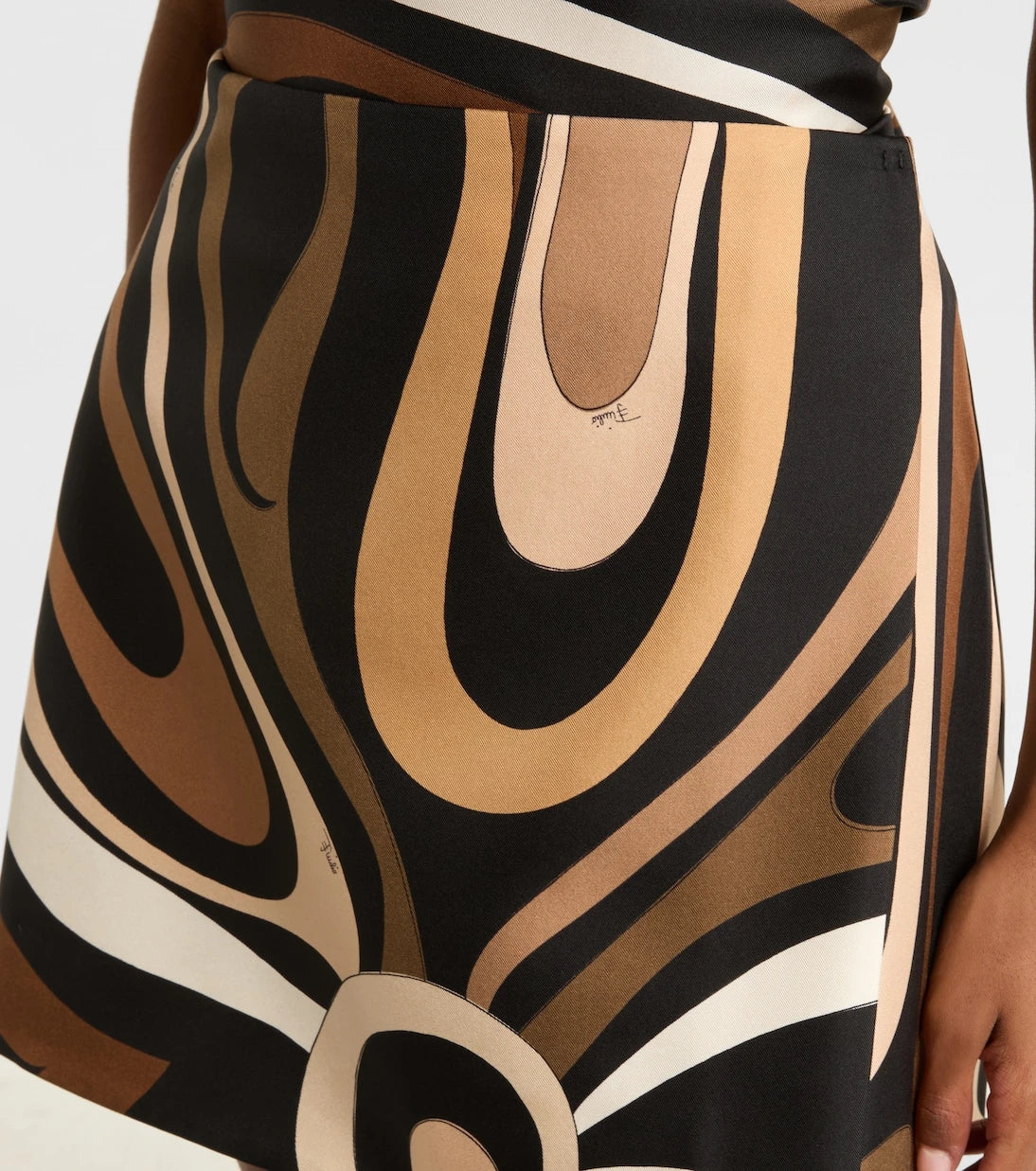 Pucci - Marmo silk satin miniskirt
