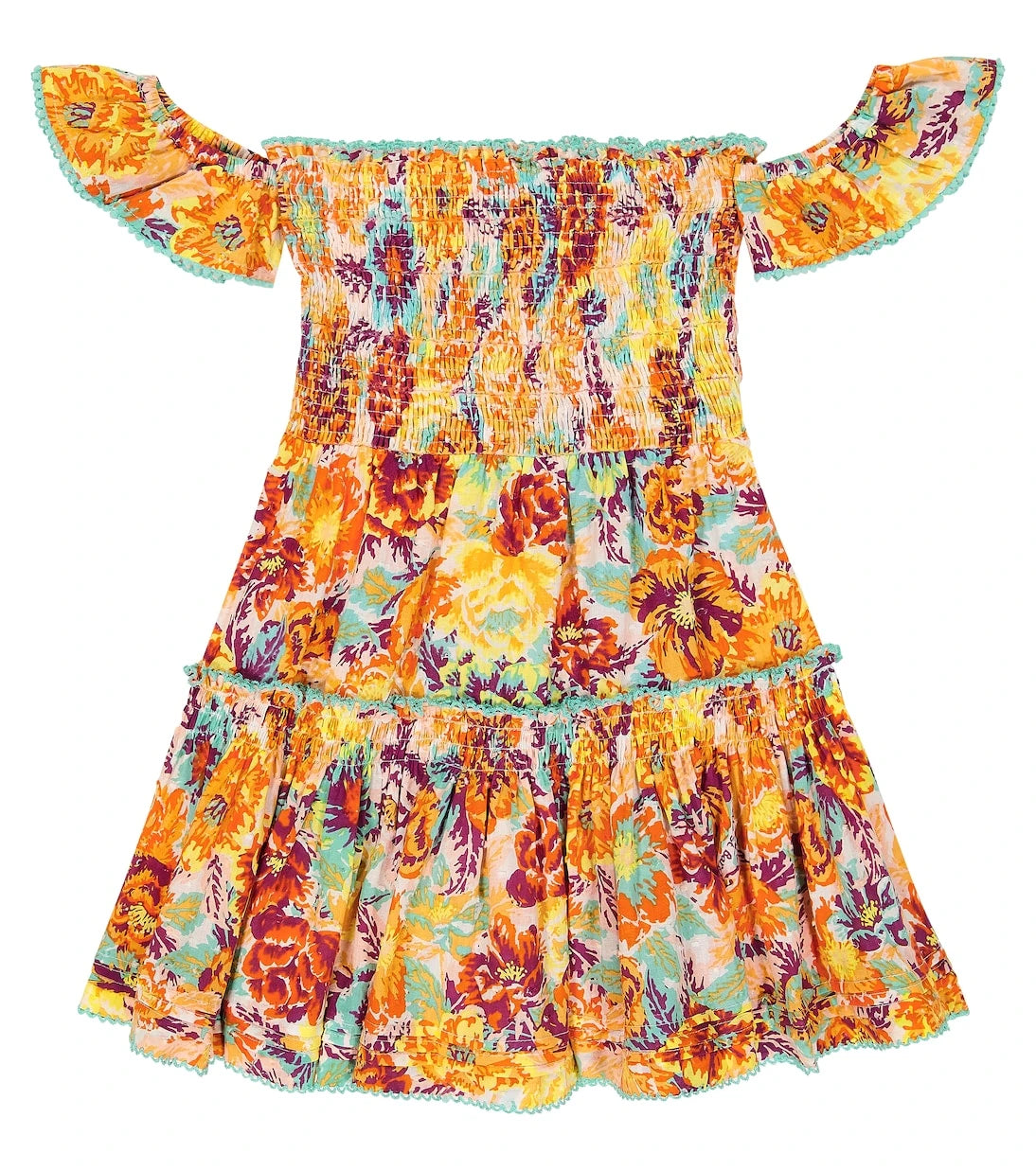 Poupette St Barth Kids - Aurora printed cotton dress