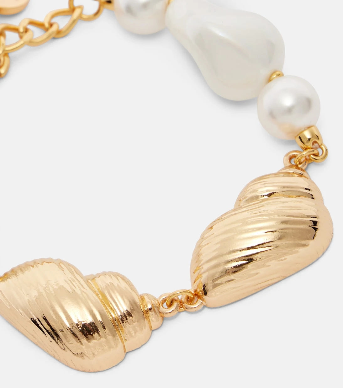 Self-Portrait - Faux pearl-embellished bracelet