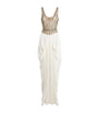 Stella McCartney Ivory Satin Crystal Maxi Dress