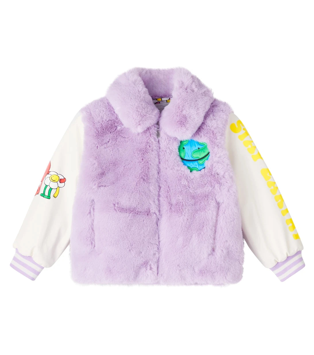 Stella McCartney Kids - Embroidered varsity jacket