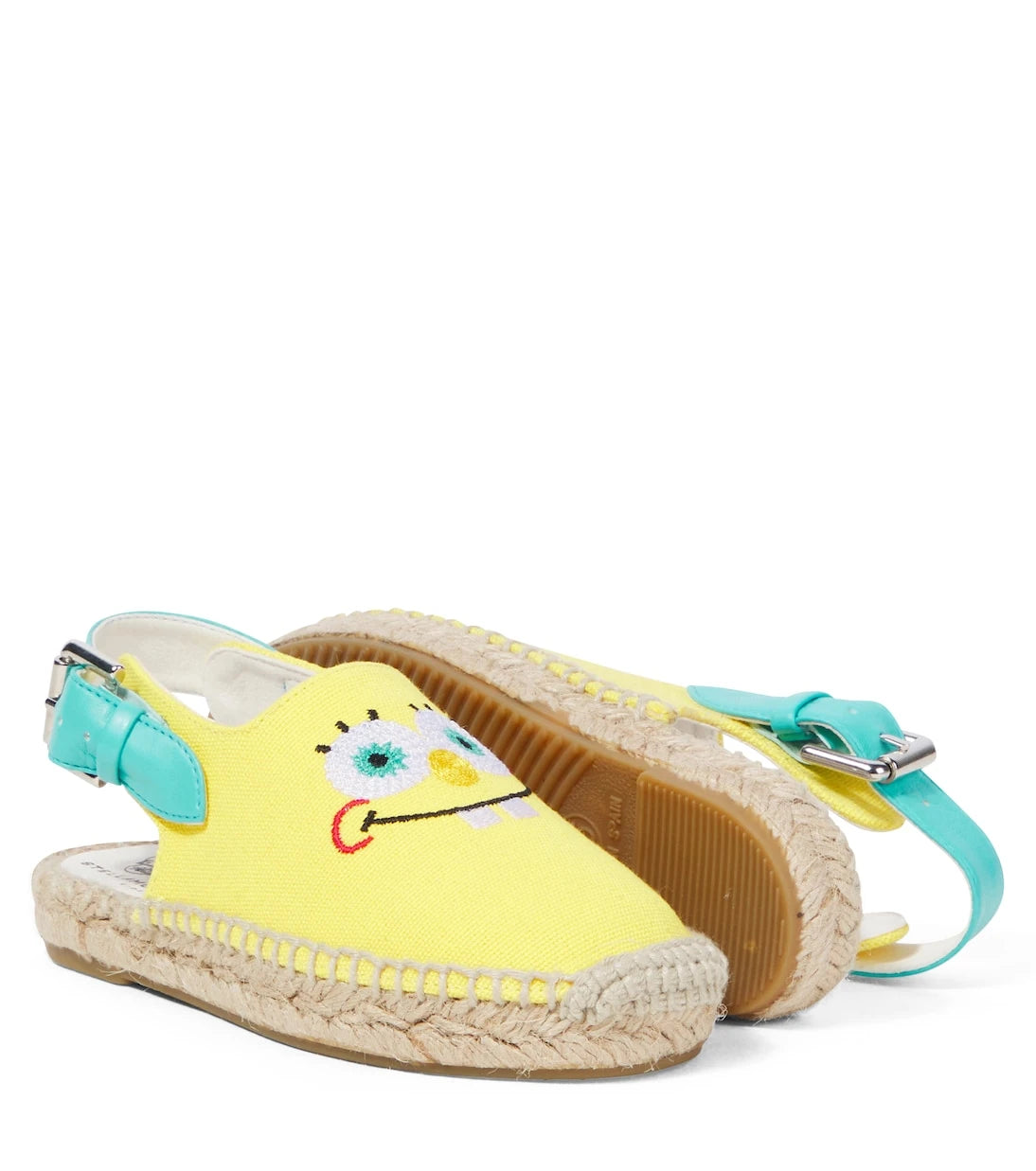 Stella McCartney Kids - Embroidered canvas espadrilles