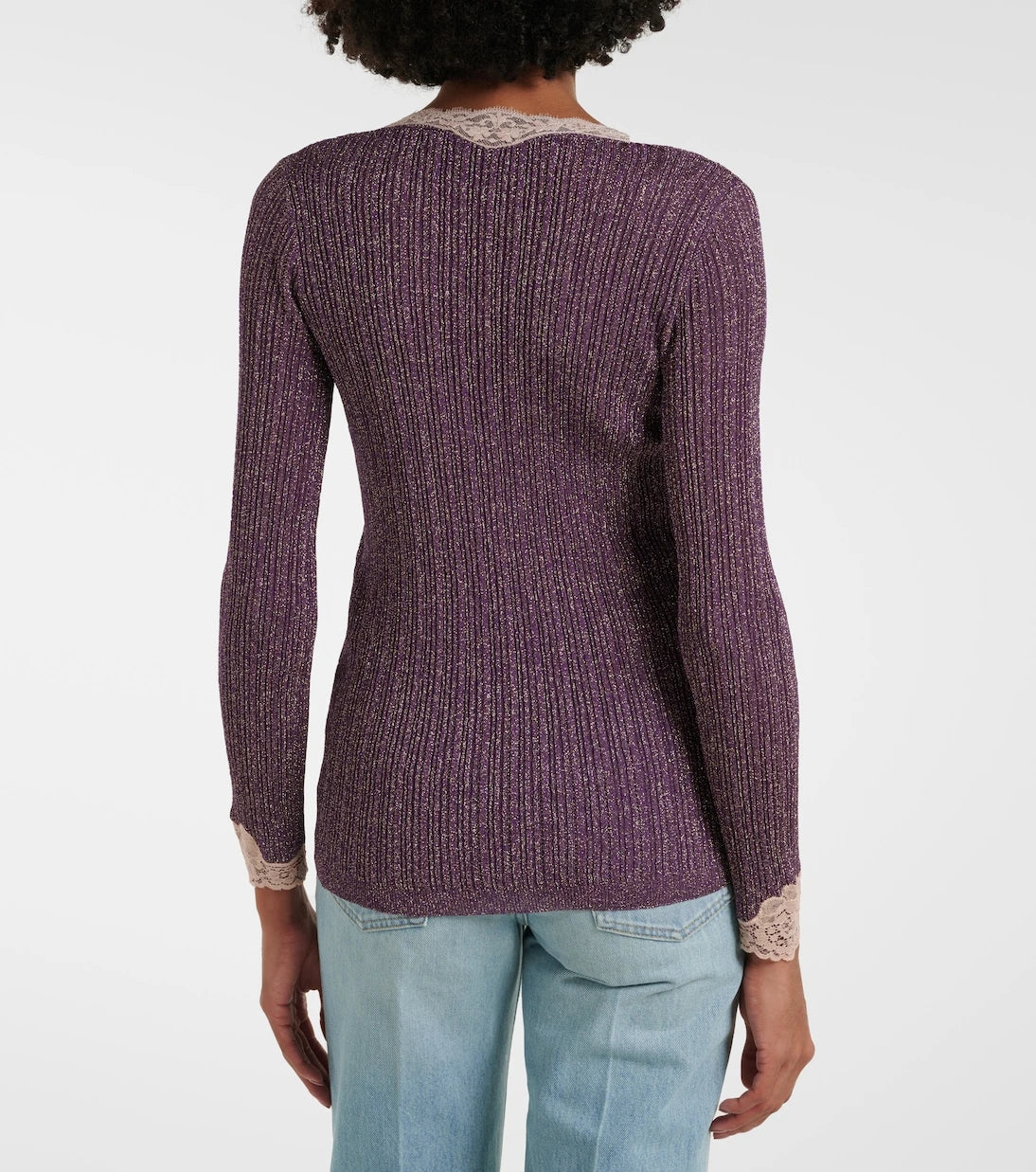 Valentino - Lace-trimmed cardigan