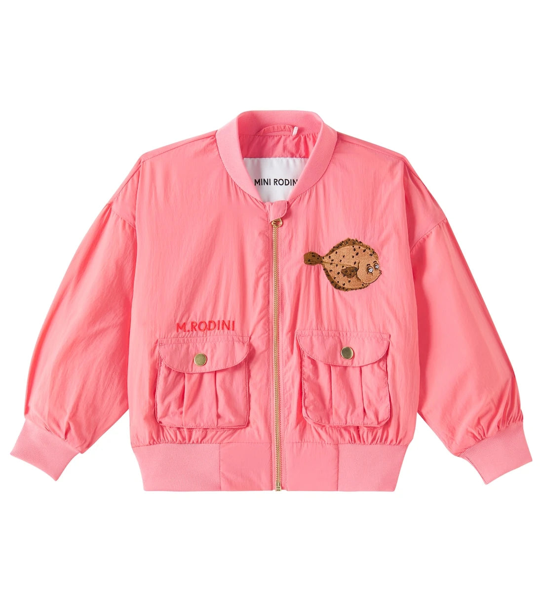 Mini Rodini - Flundra embroidered bomber jacket