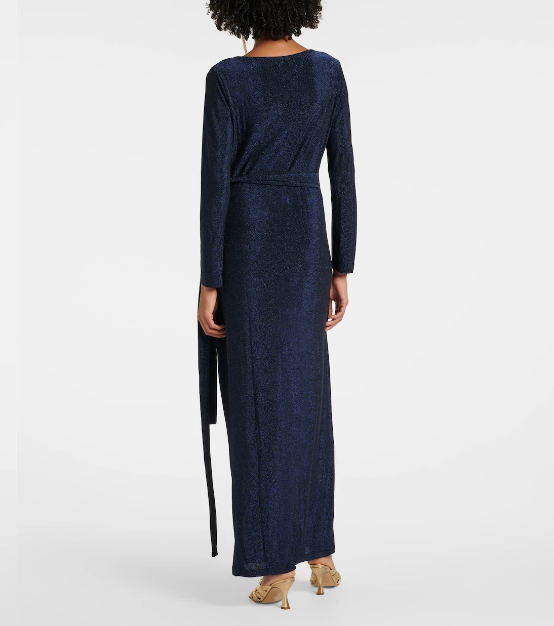 Diane von Furstenberg - Simona lamé wrap dress