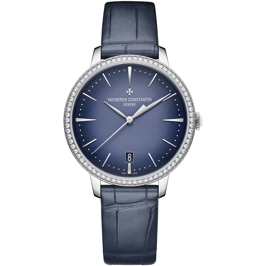 White Gold and Diamond Patrimony Self-Winding Watch 36.5mm