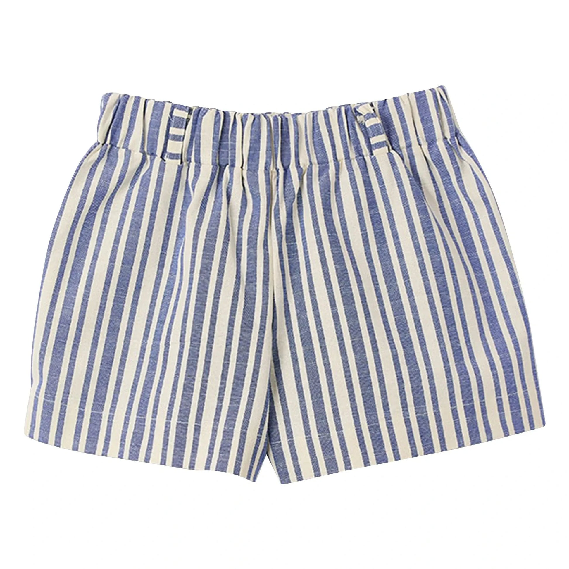Fabula - Striped Wide Short | Light Blue