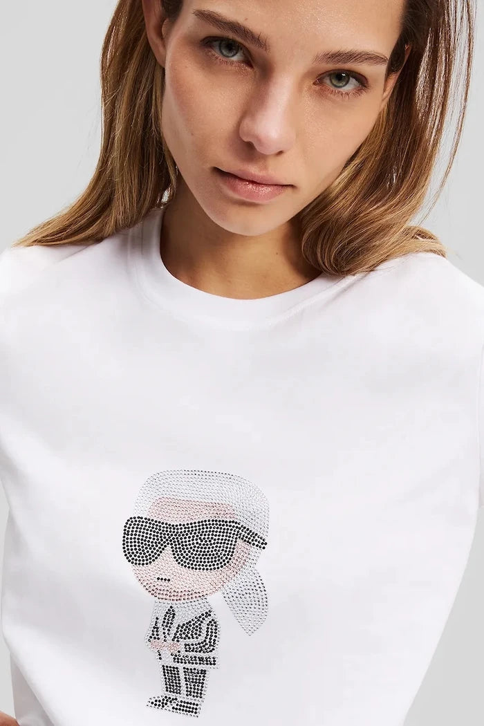 Karl Lagerfeld IKON Pamuklu Tişört