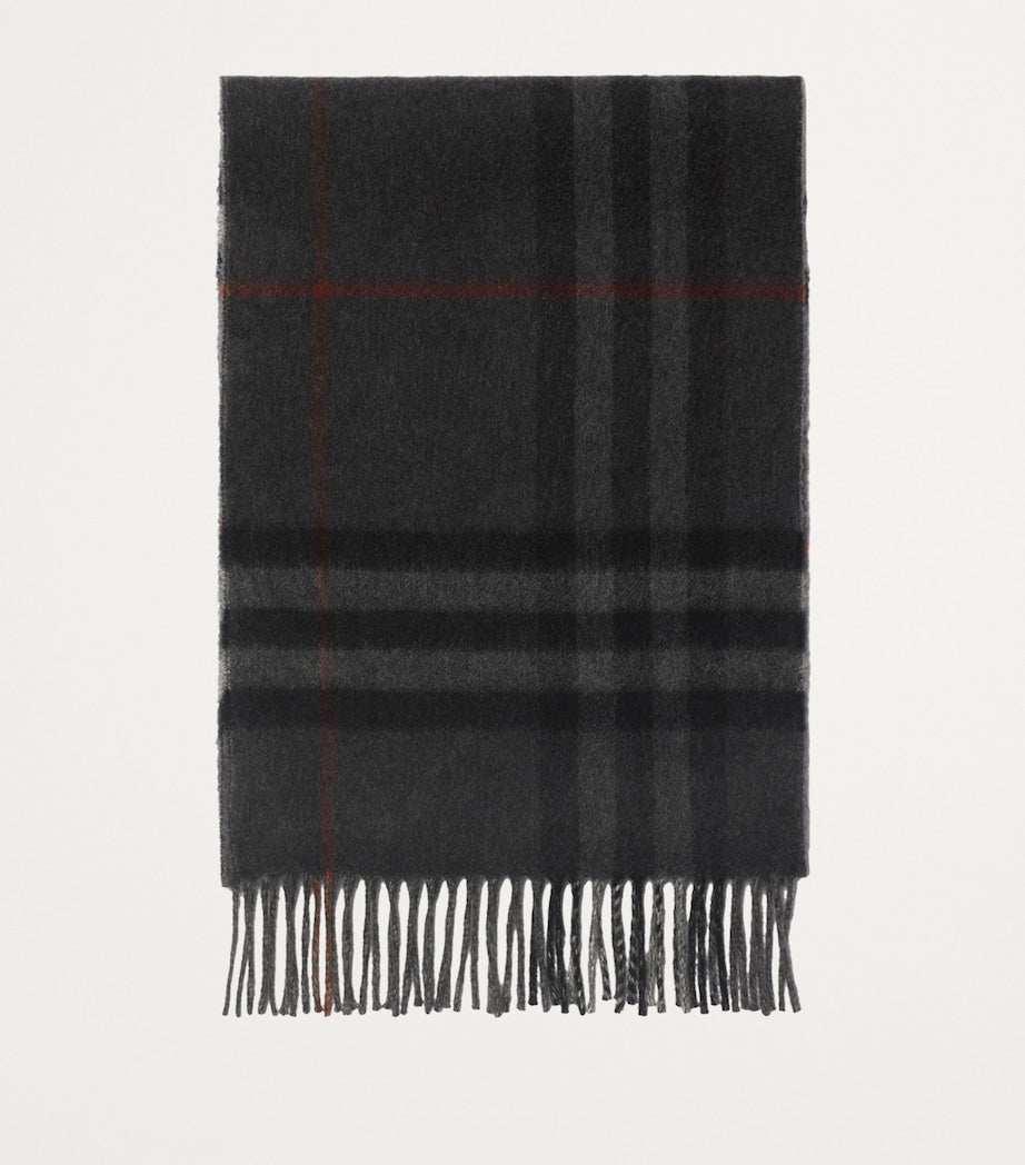 Cashmere Contrast Check Scarf