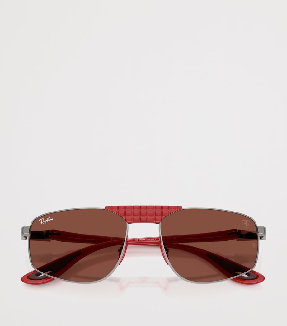 Ray-Ban x Scuderia Ferrari RB3776M Irregular Sunglasses