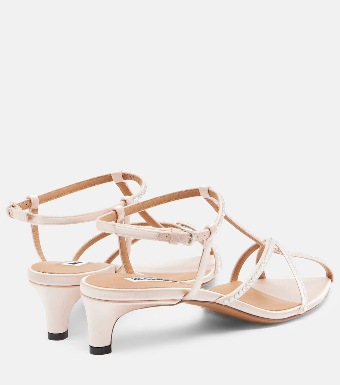 Jil Sander - Cage crystal-embellished leather sandals