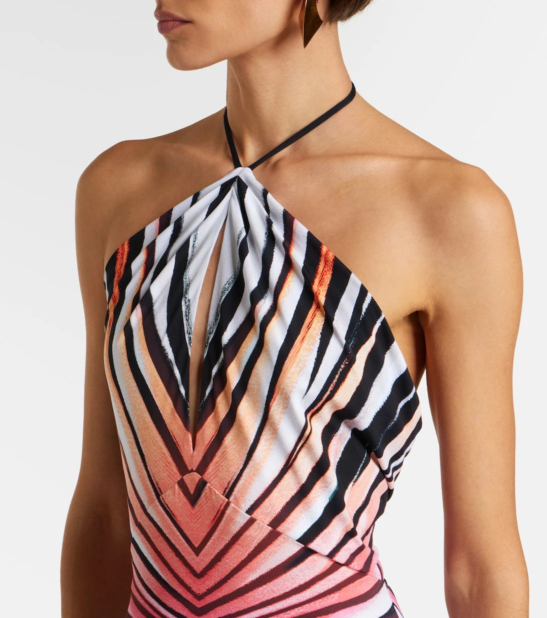 Roberto Cavalli - Printed halterneck jumpsuit
