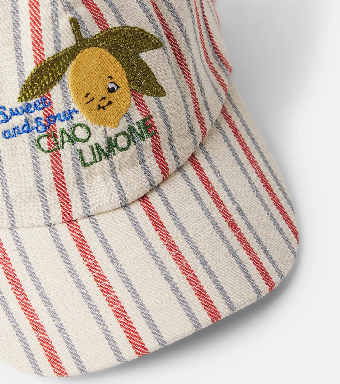 Konges Sløjd - Frankie striped cotton baseball cap