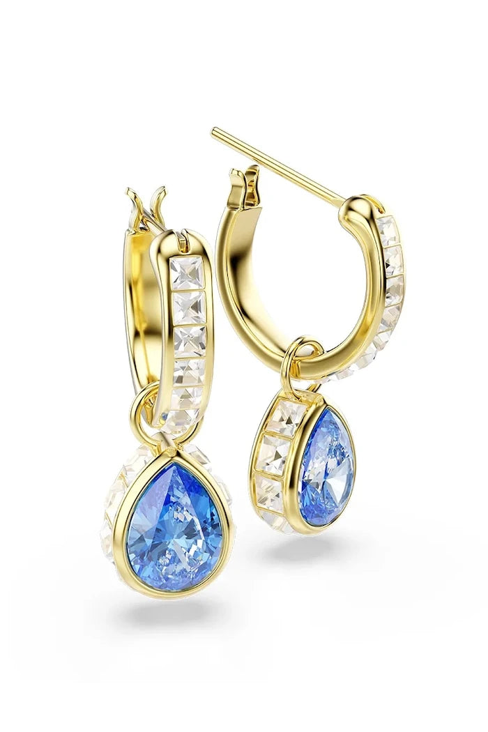 Swarovski kadın altın kaplama zirkonlu CHROMA küpe
