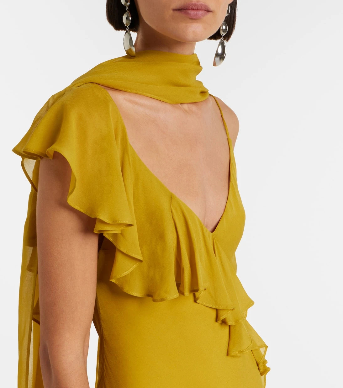 De La Vali - Mayara ruffled georgette gown