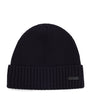 Virgin Wool Logo-Badge Beanie