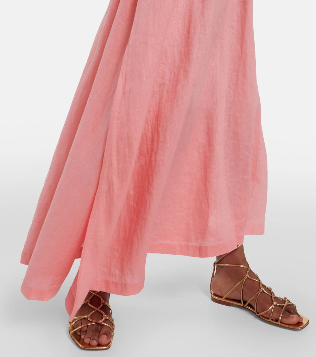 Heidi Klein - Rosa Polyantha linen maxi dress