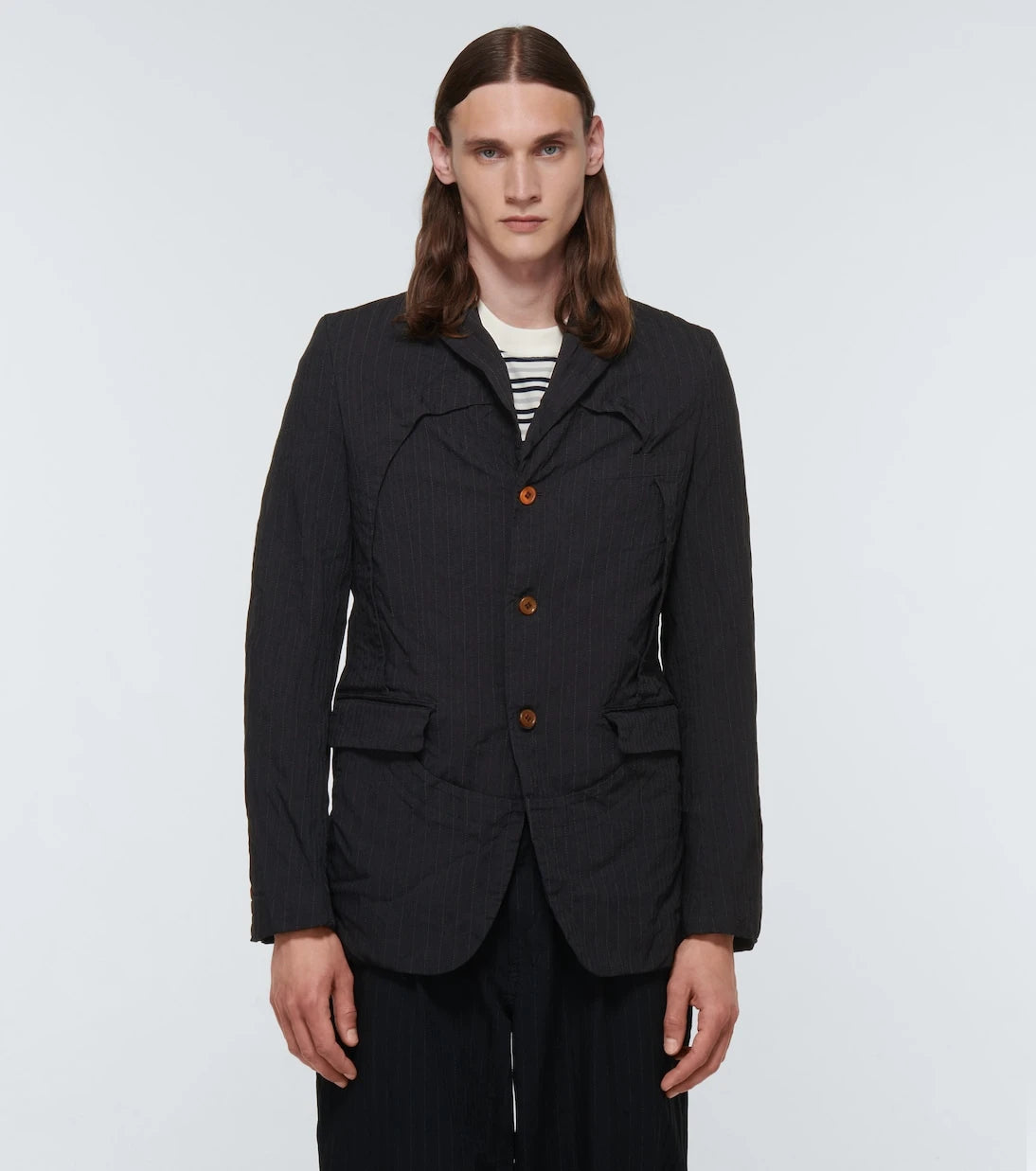 Comme des Garçons Homme Deux - Pinstriped blazer