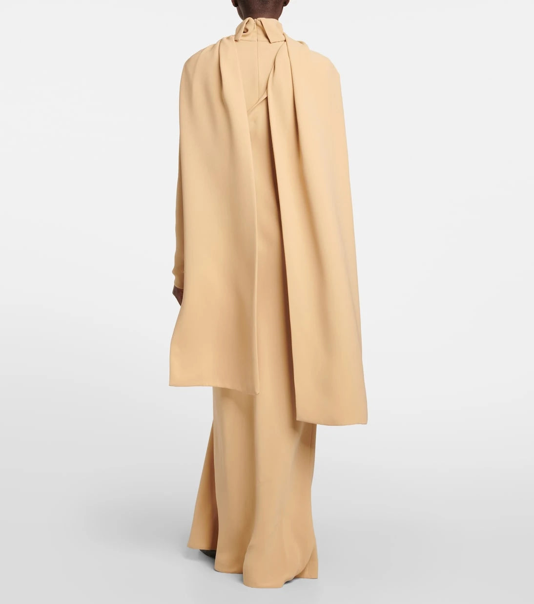 The Row - Pascal draped silk crêpe maxi dress