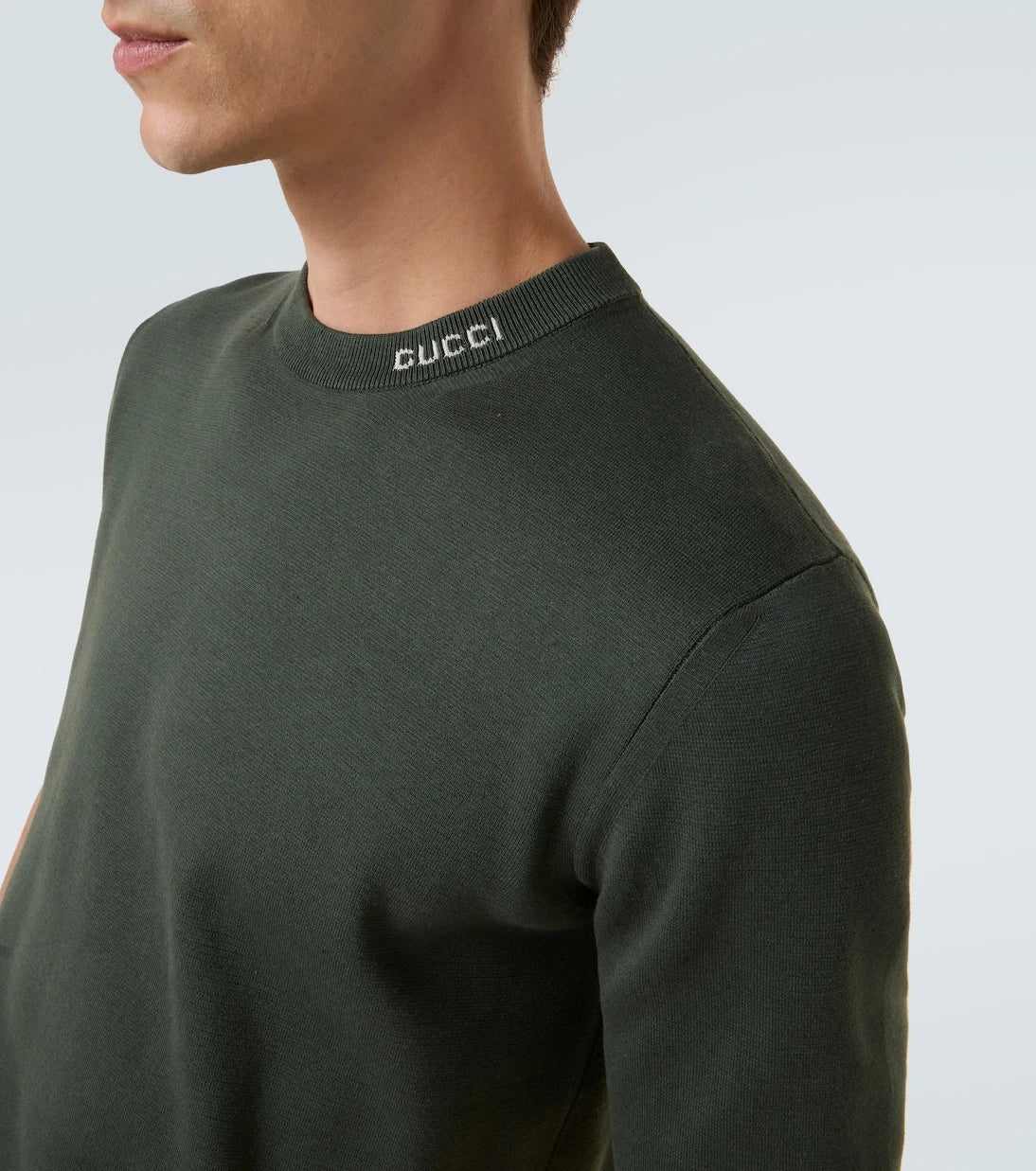 Gucci - Logo silk and cotton T-shirt