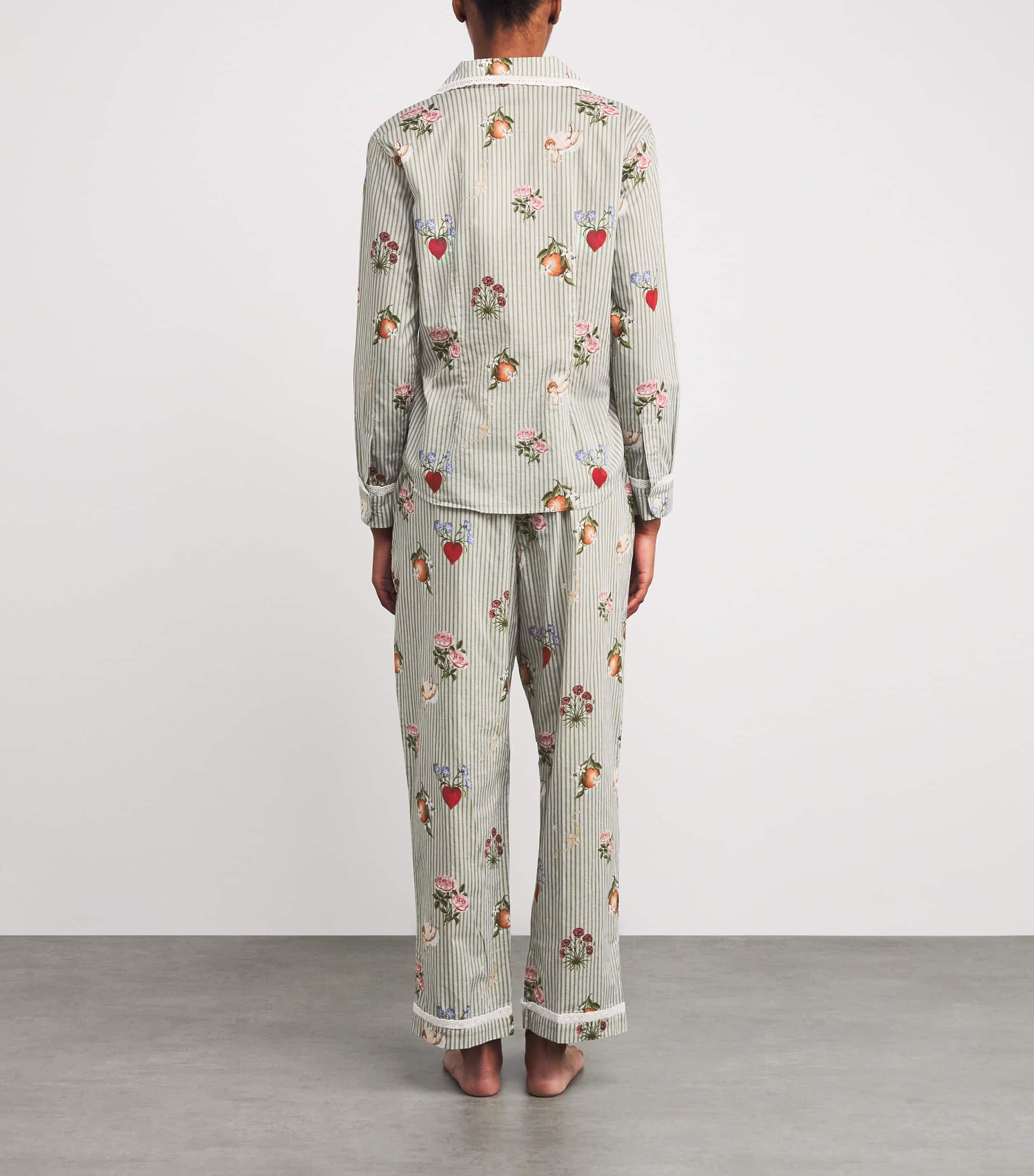 Desmond & Dempsey Multi Cotton Primavera Pyjama Set
