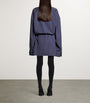 Balenciaga Blue Cotton Mini Shirt Dress