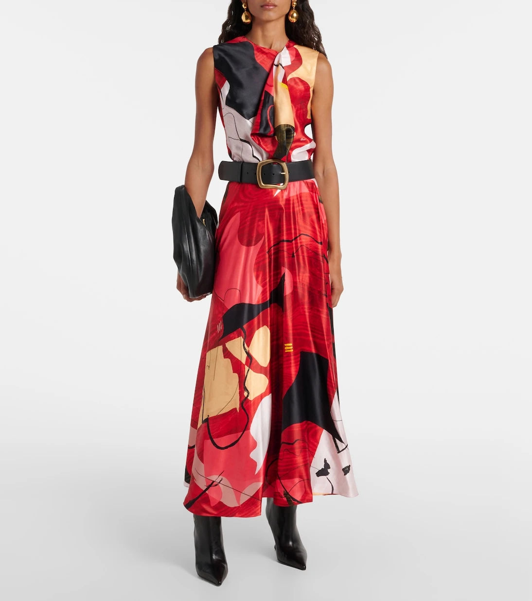 Roksanda - Ameera printed satin maxi skirt