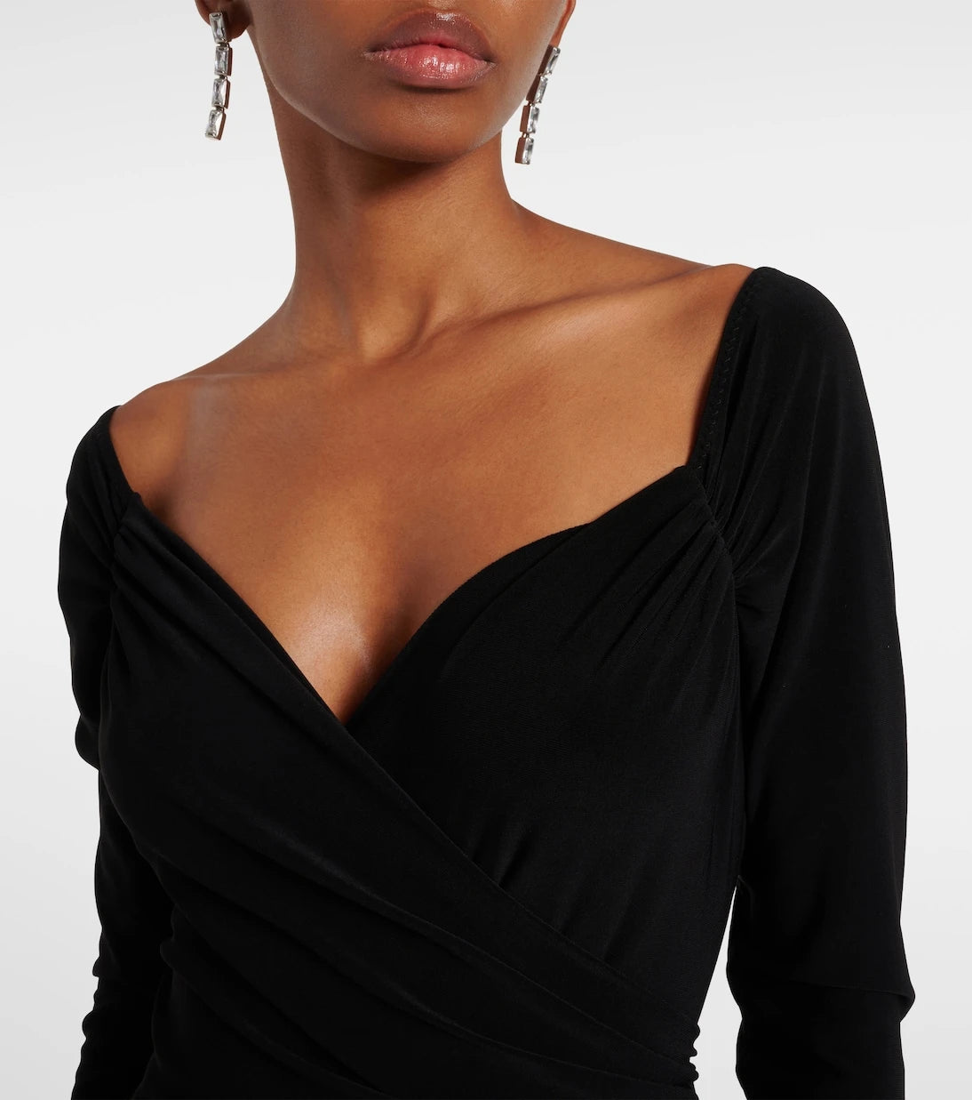 Norma Kamali - Asymmetrical off-shoulder gown