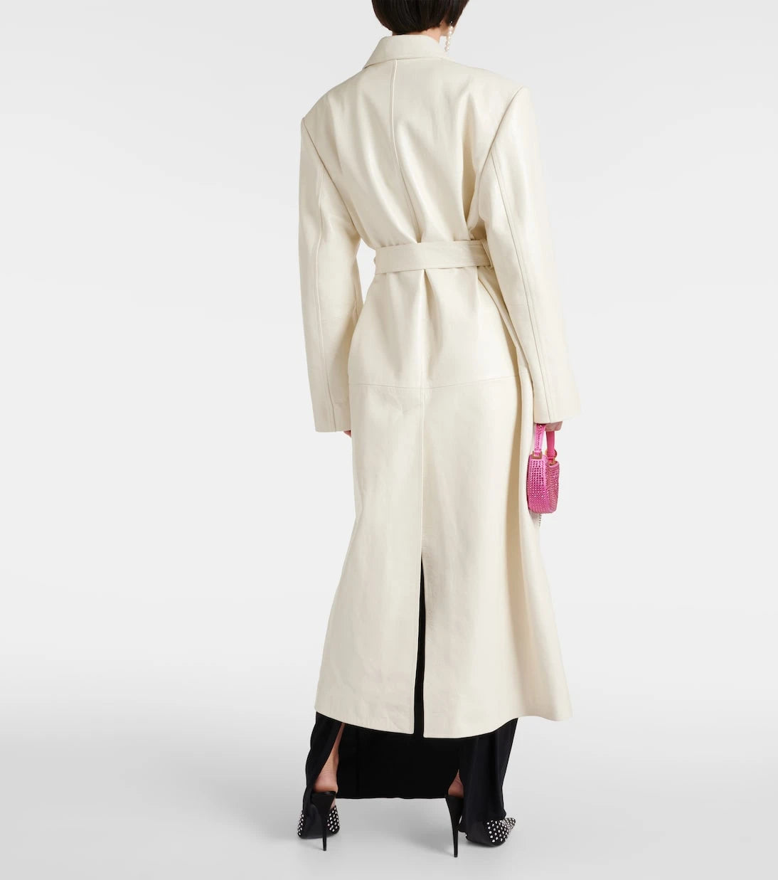 Magda Butrym - Single-breasted leather coat