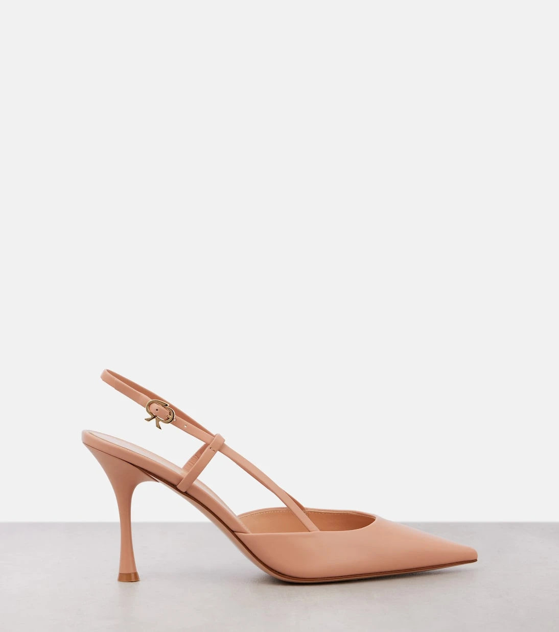 Gianvito Rossi - Ascent 85 leather slingback pumps