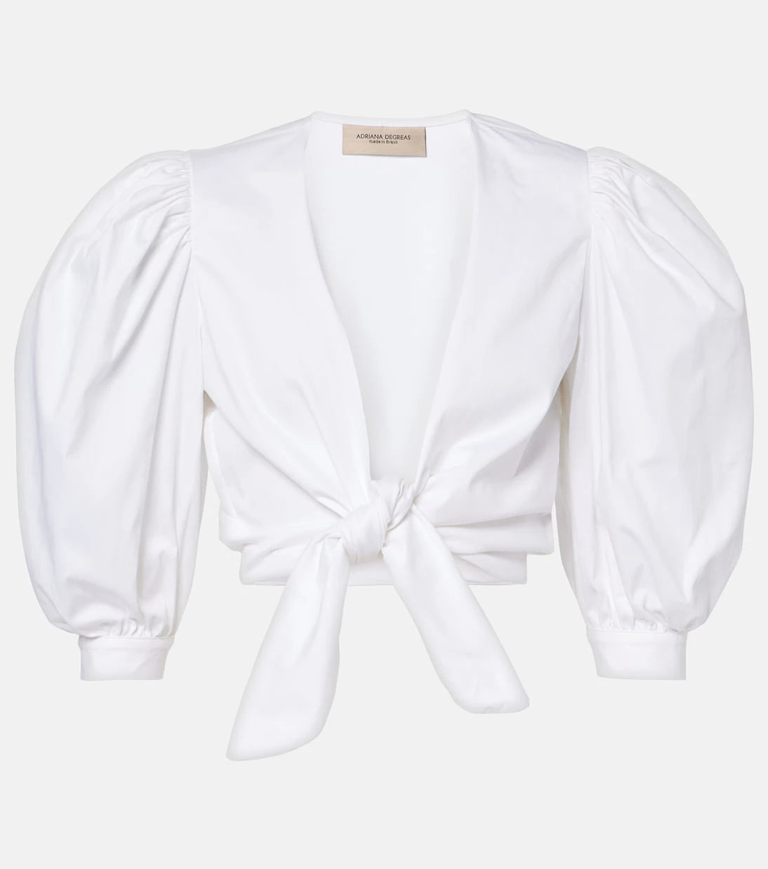 Adriana Degreas - Cotton-blend crop top