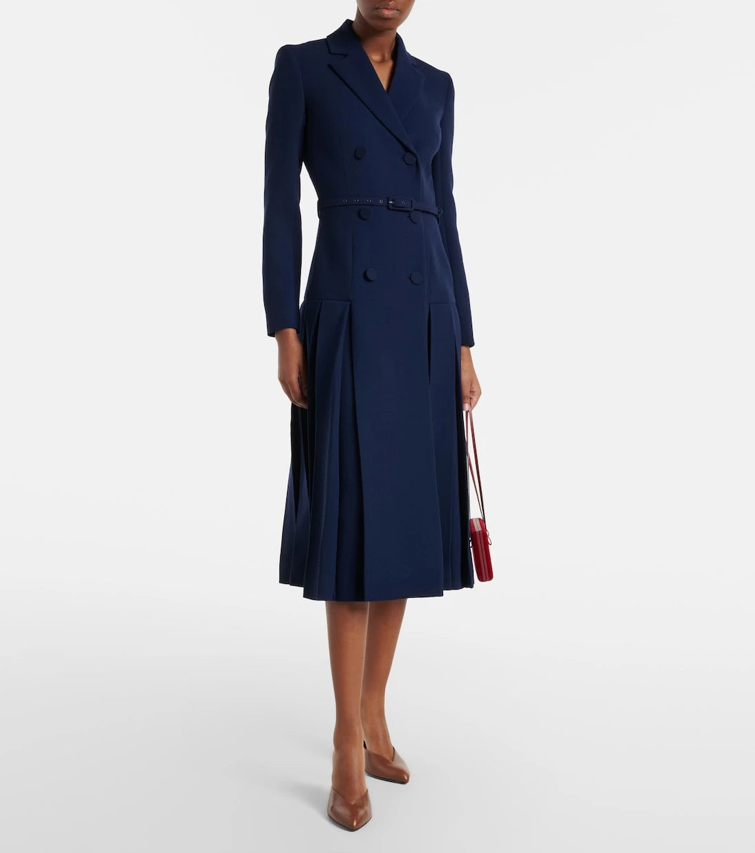 Emilia Wickstead - Chaney wool crêpe midi dress