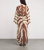 Johanna Ortiz Brown Printed Spiritual Healers Kaftan Maxi Dress